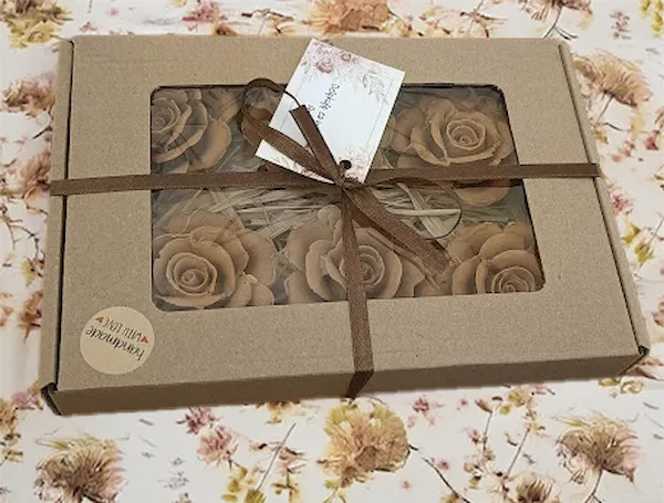 Mydlane kwiaty róże naturalne ekologiczne na prezent pdziekowania