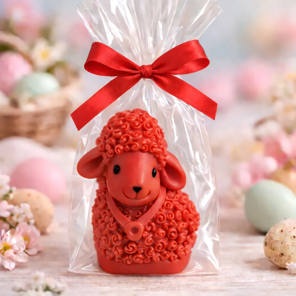 baranek z mydła elegancki upominek wielkanocny dla gości