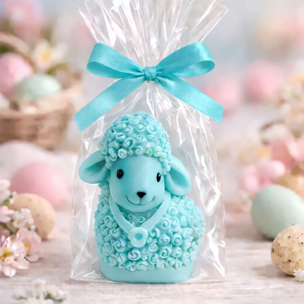 baranek wielkanocny z mydła pastelowy prezent świąteczny