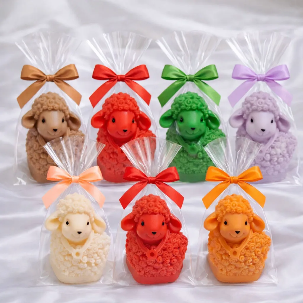 ręcznie robione mydełko baranek wielkanocny prezent świąteczny