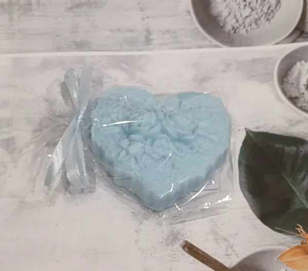 Mydlane serce naturalne mydło glicerynowe na prezent podziękowania