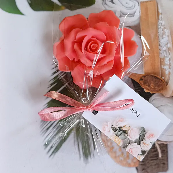 Mydlane naturalne eko róże na sztuki