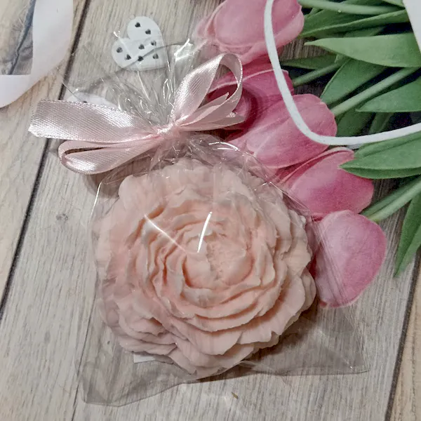 Mydlane kwiaty na sztuki Dzień Kobiet prezent podziekowania