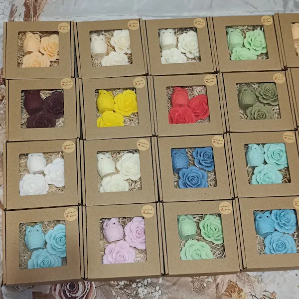 Na dzień nauczyciela glicerynowe mydełka naturalne 2 róże i sowa