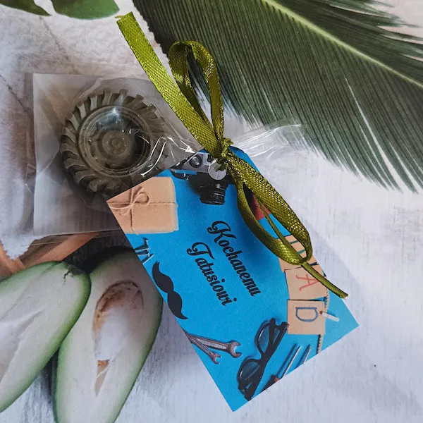 Mini mydełko glicerynowe opona prezent dla taty