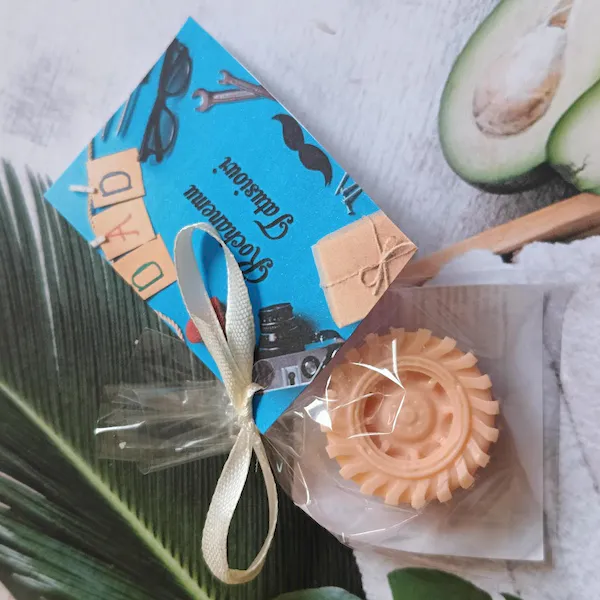 Eko prezent z dedykacją na dzień taty mini mydełka