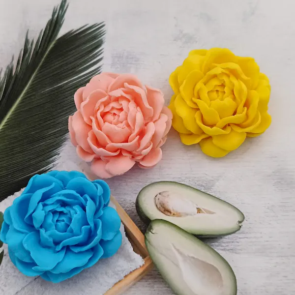 Mini mydełka mydlany kwiat piwonii dla Mamy koniec roku