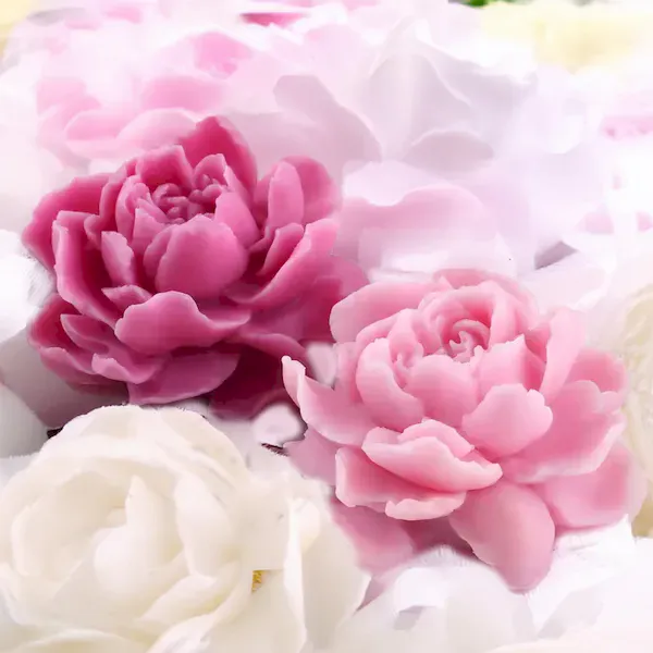 Mini mydełka mydlana piwonia dla Mamy na koniec roku