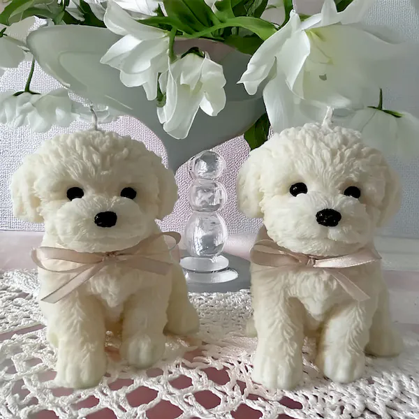 Świeca sojowa eko pies na prezent