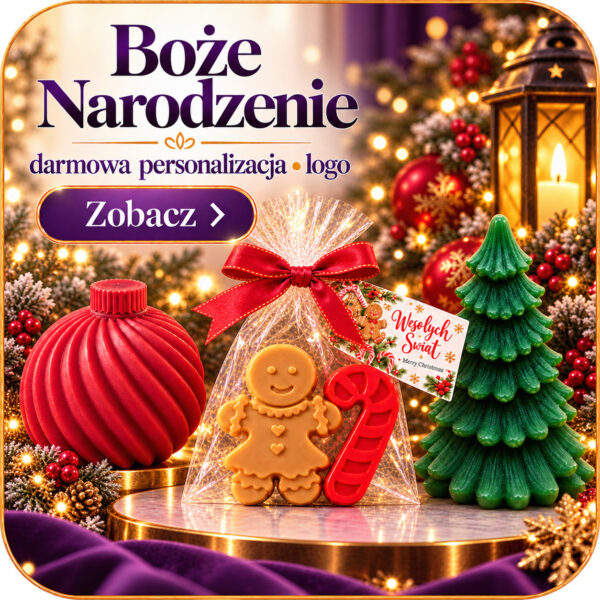 Mini mydełka boże narodzenie na prezenty dla firm producent